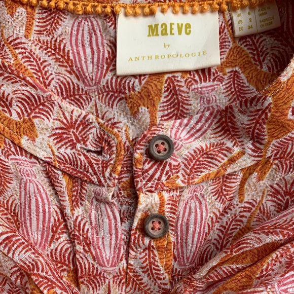 Maeve by Anthropologie- button up top - Picture 4 of 7